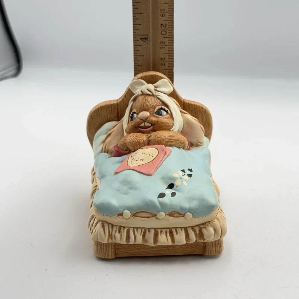 Vtg Pendelfin‎ Rabbits CHIRPY Get Well Soon Bunny Doreen Noel Roberts DNR Box
